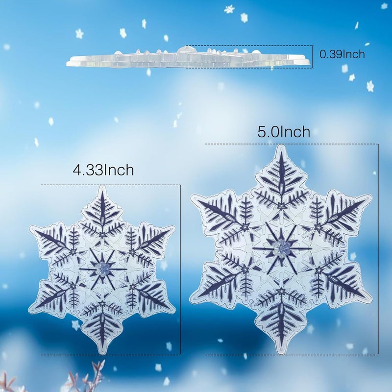 YEESOOM Snowboard Stomp Pad, Snowflake Stomp Pad Snowboarding Clear, 3D Snowboard Grip Stomp Pad with Strong Adsorption Force and Friction, Multi-Color Option - Image 3